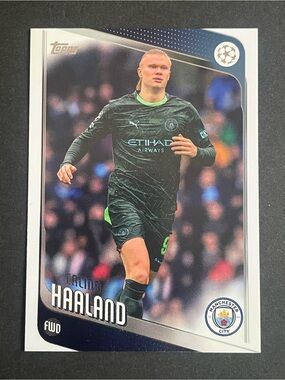 2025/26 Topps UEFA Club Competition Erling Haaland Man City Base Card #181